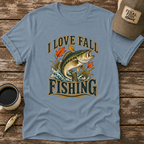I Love Fall Fishing Bass T-Shirt