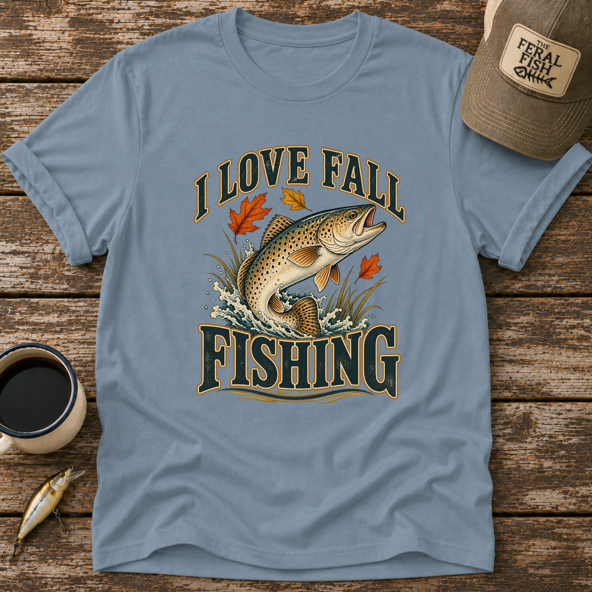 I Love Fall Fishing Trout T-Shirt