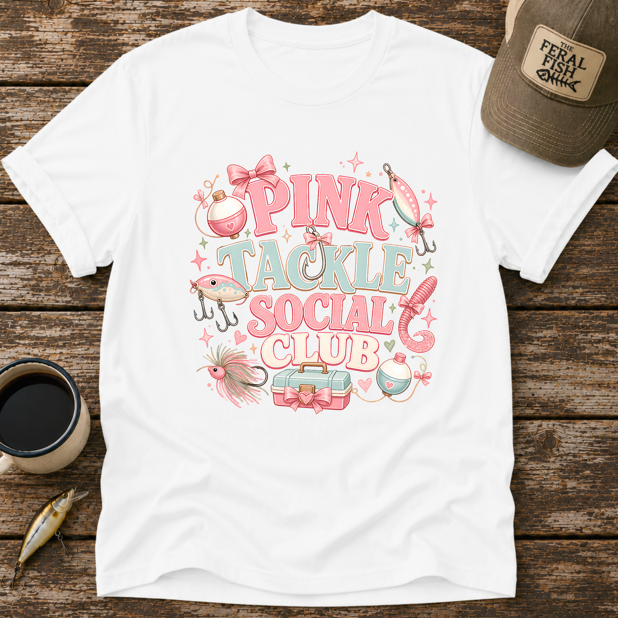 Pink Tackle Social Club T-Shirt