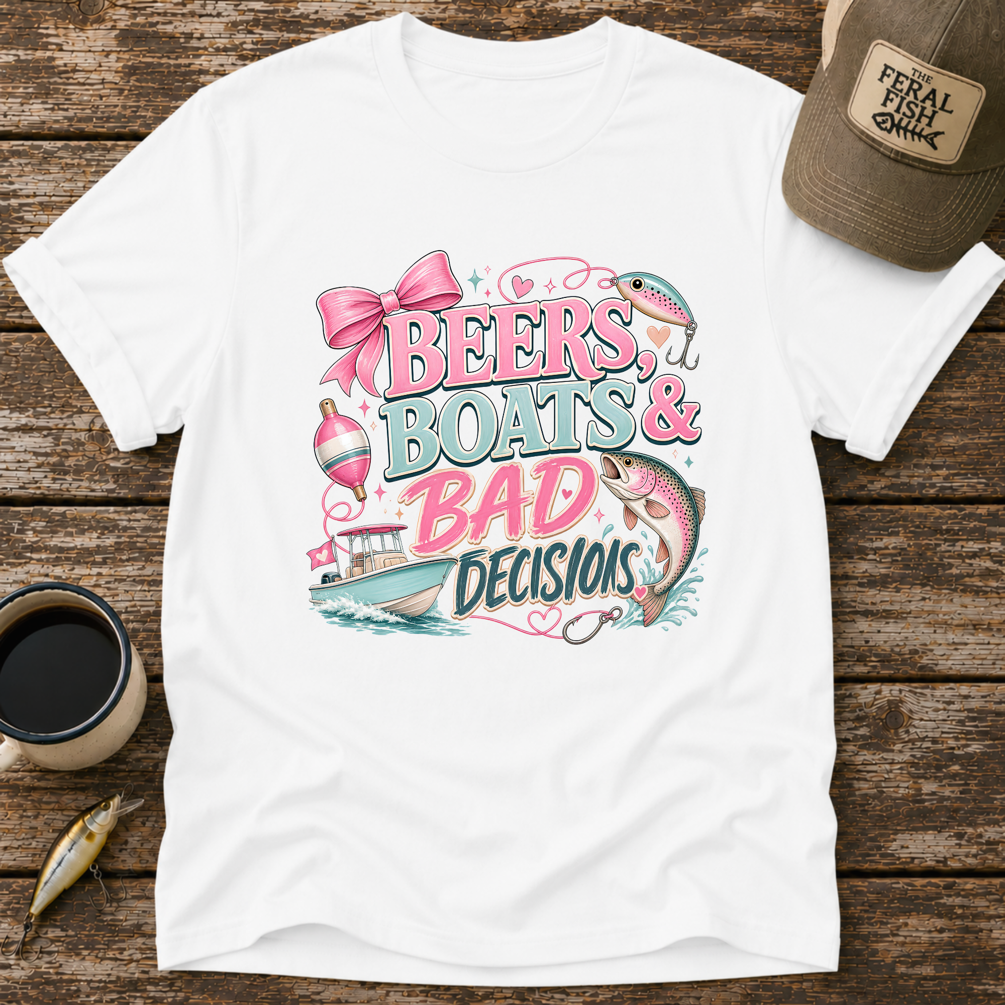 Beers Boats & Bad Decisions T-Shirt
