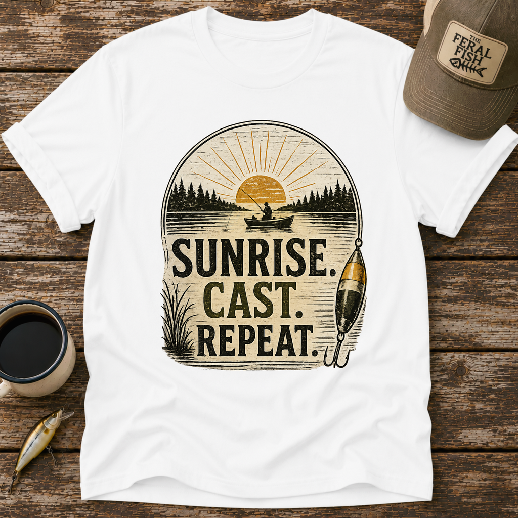Sunrise Cast Repeat Boat T-Shirt