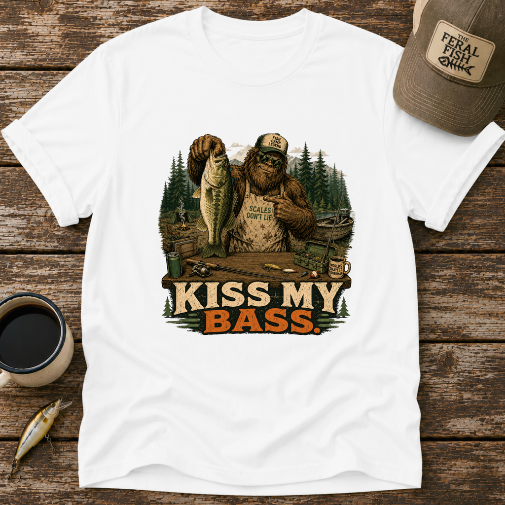 Kiss My Bass Bigfoot T-Shirt