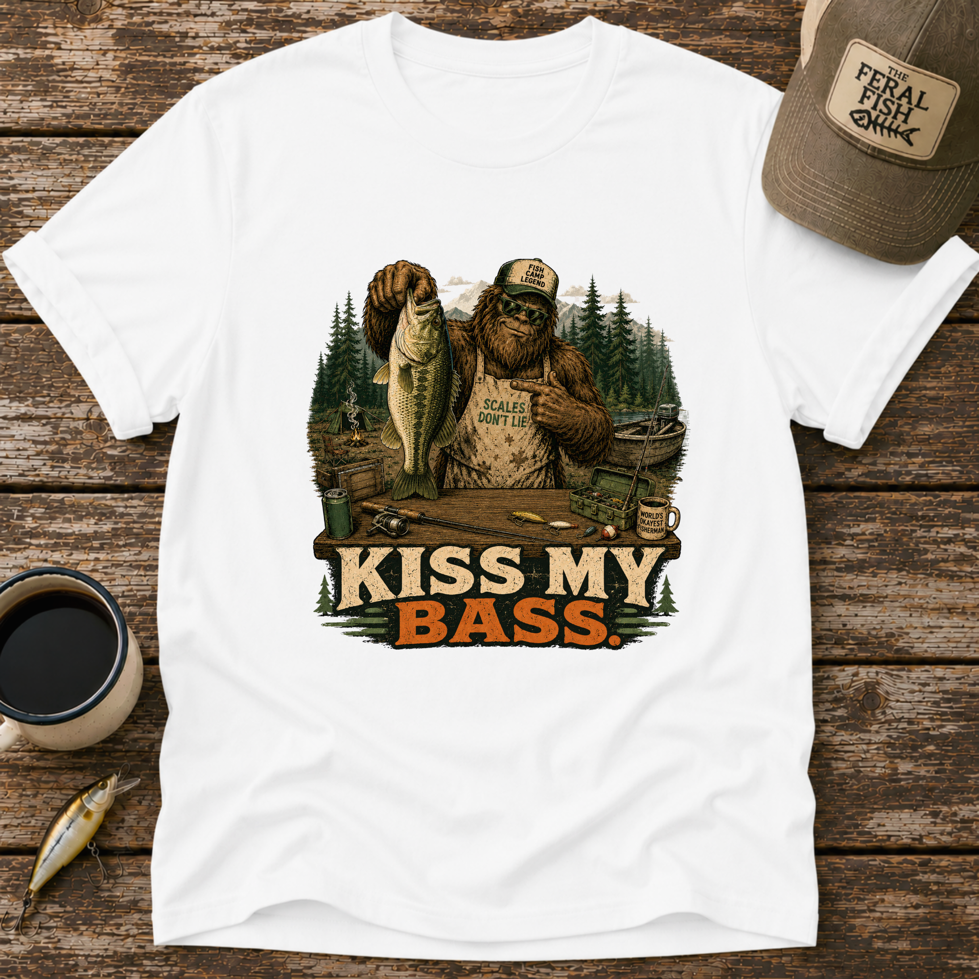 Kiss My Bass Bigfoot T-Shirt