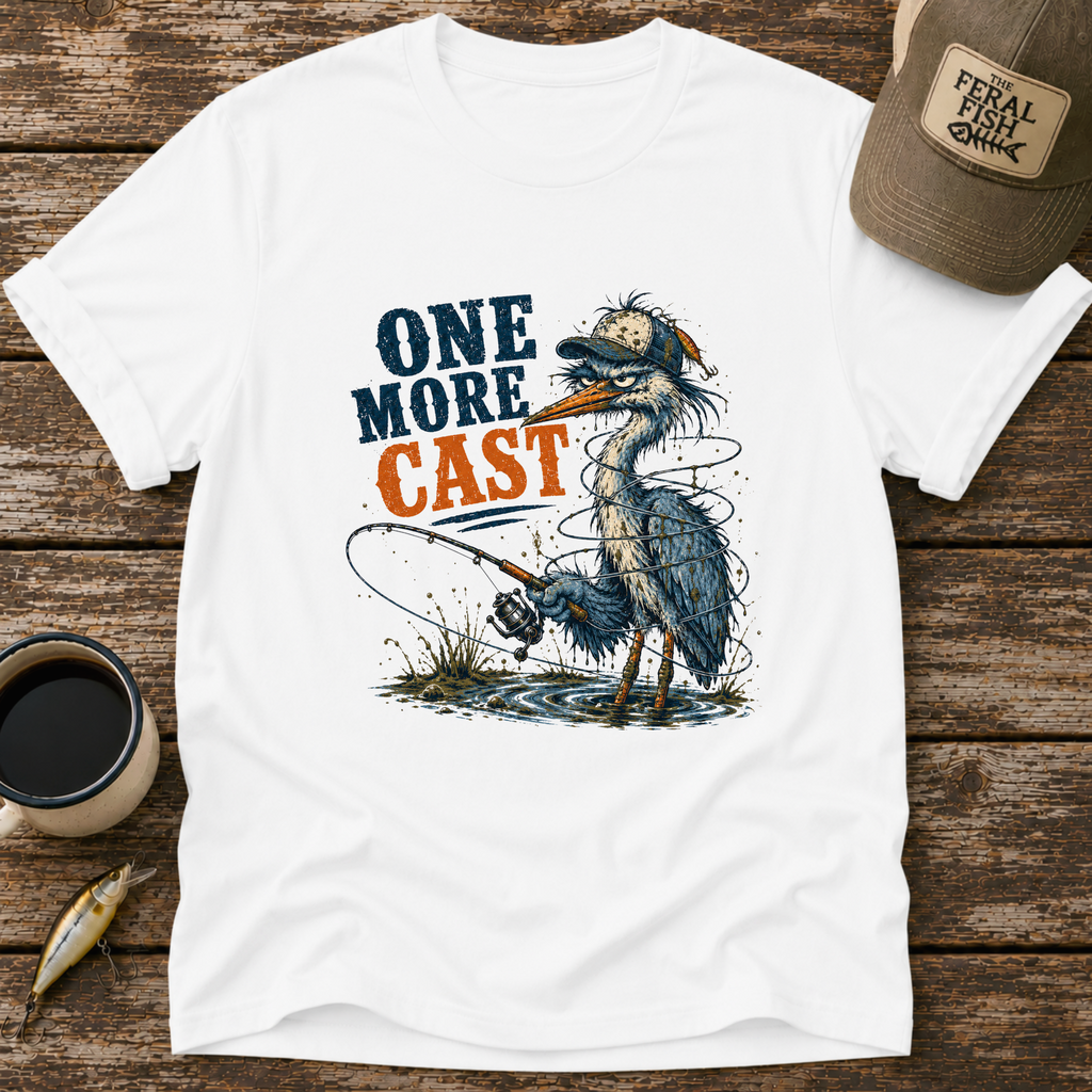 One More Cast Heron T-Shirt