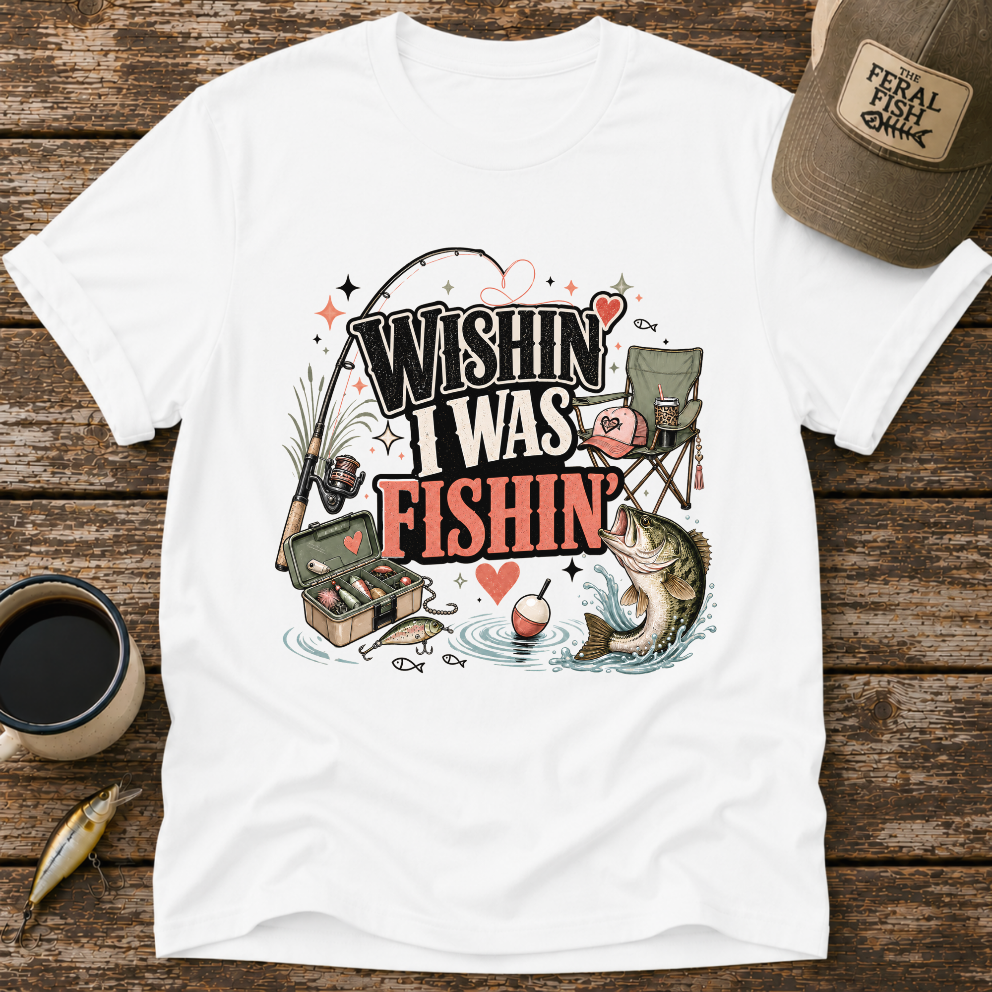 Wishin' I Was Fishin' T-Shirt