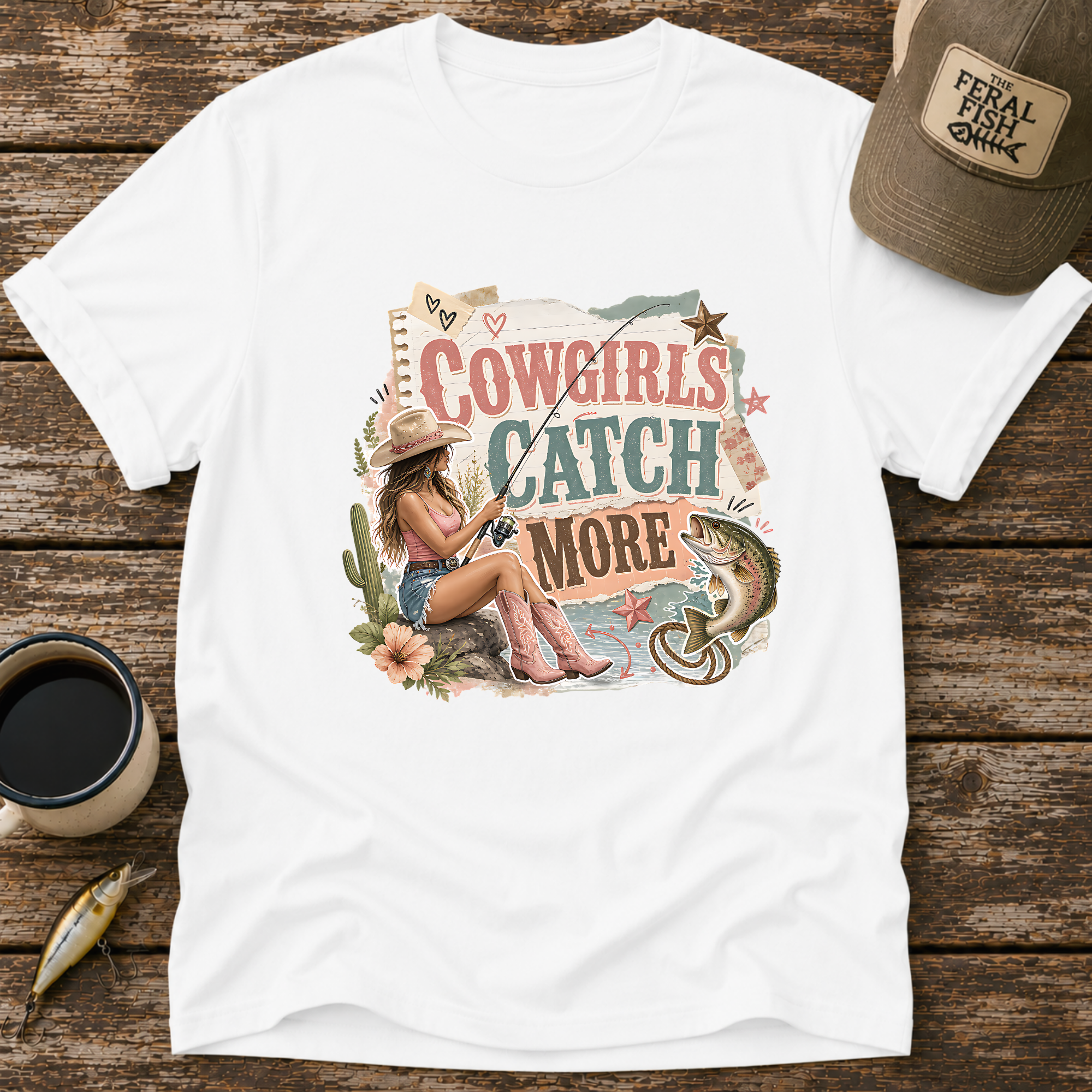 Cowgirls Catch More T-Shirt