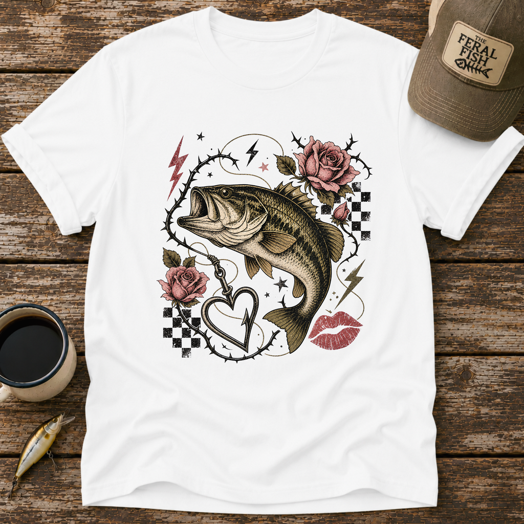 Bass & Hook Heart T-Shirt