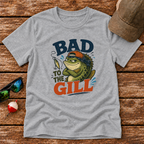 Bad To The Gill youth fishing t-shirt in Heather