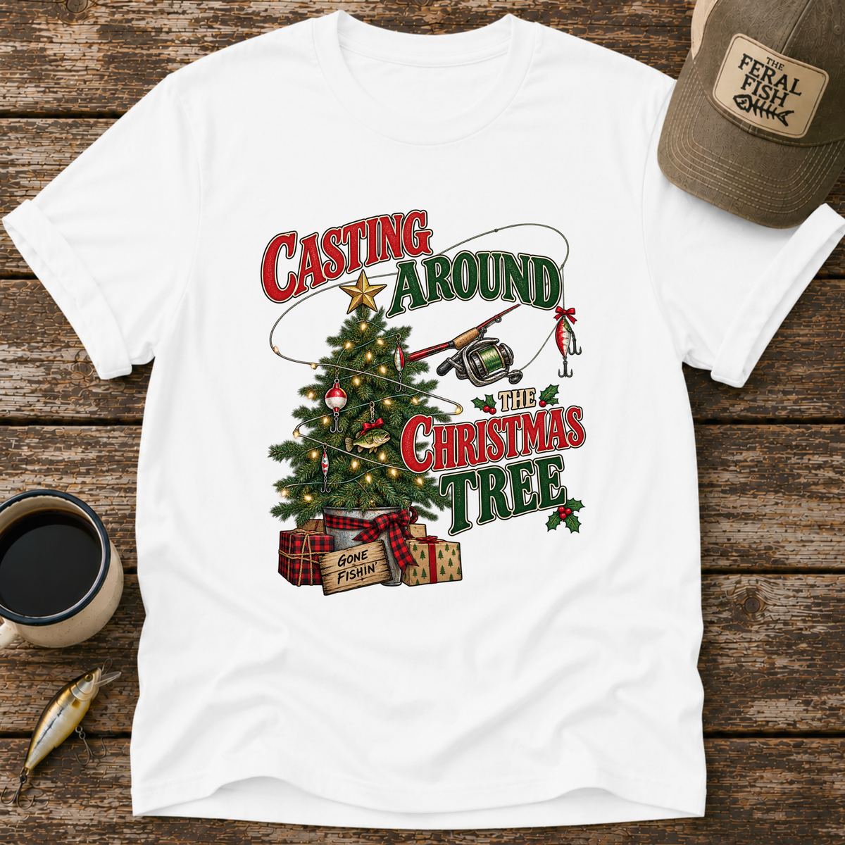 Casting Around The Christmas Tree T-Shirt
