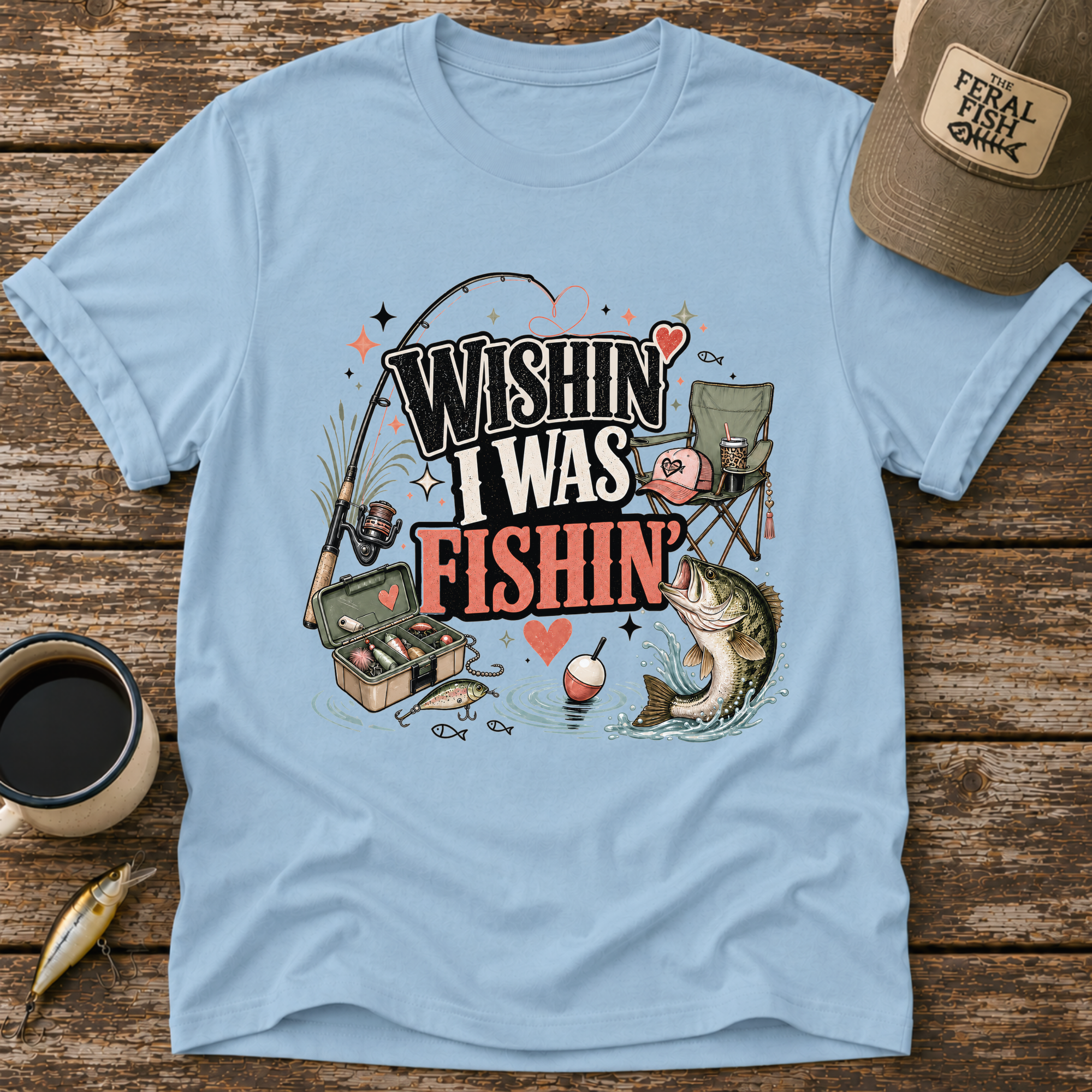 Wishin' I Was Fishin' T-Shirt