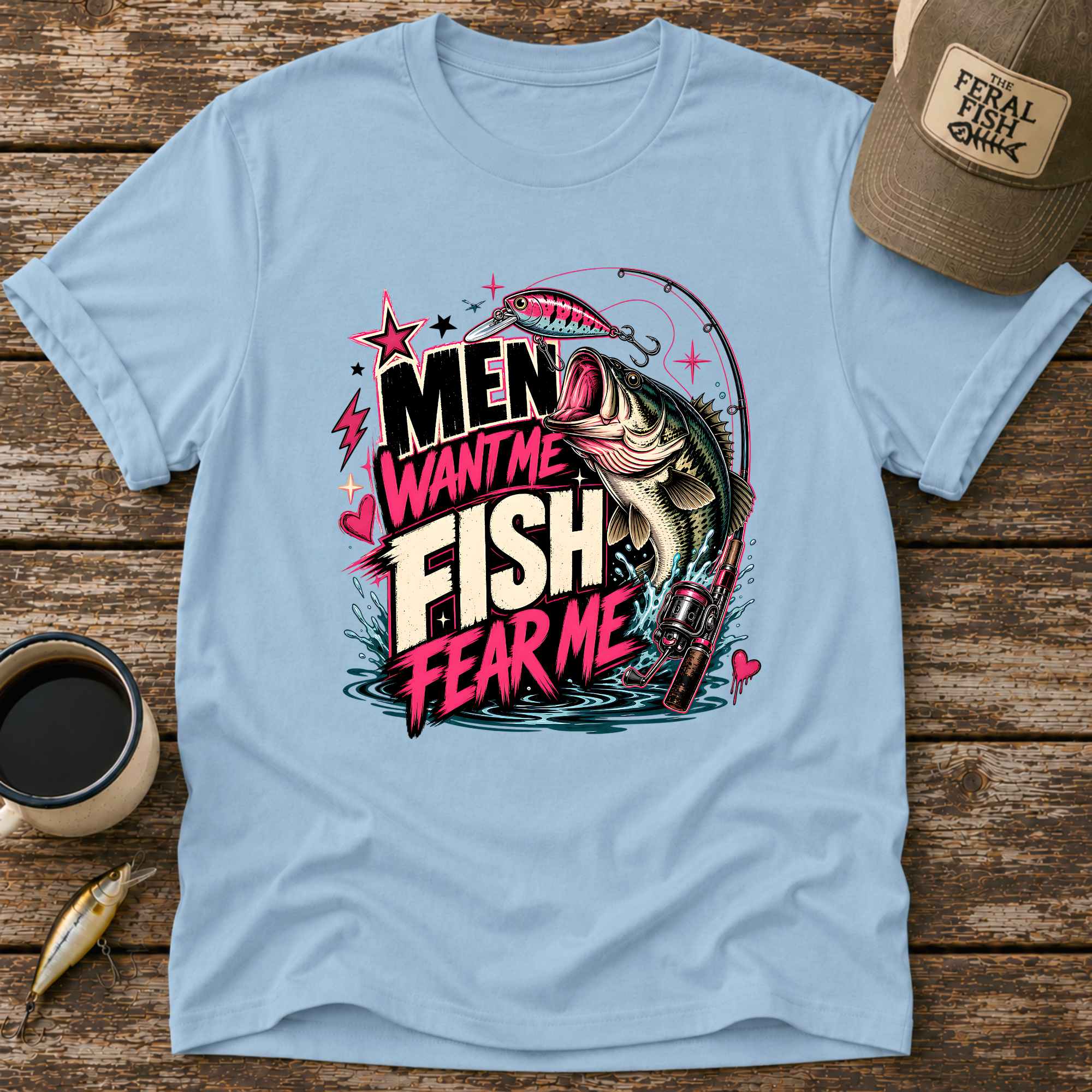 Men Want Me Fish Fear Me T-Shirt