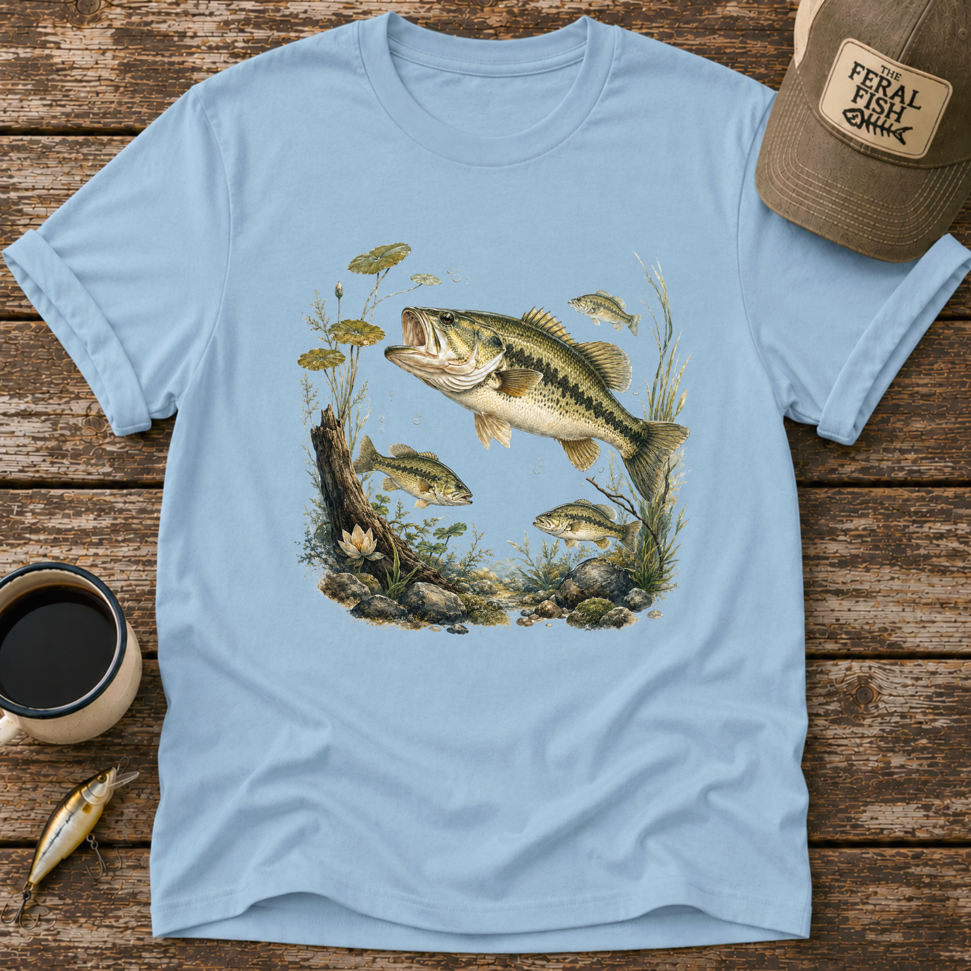 Bass Swimming T-Shirt