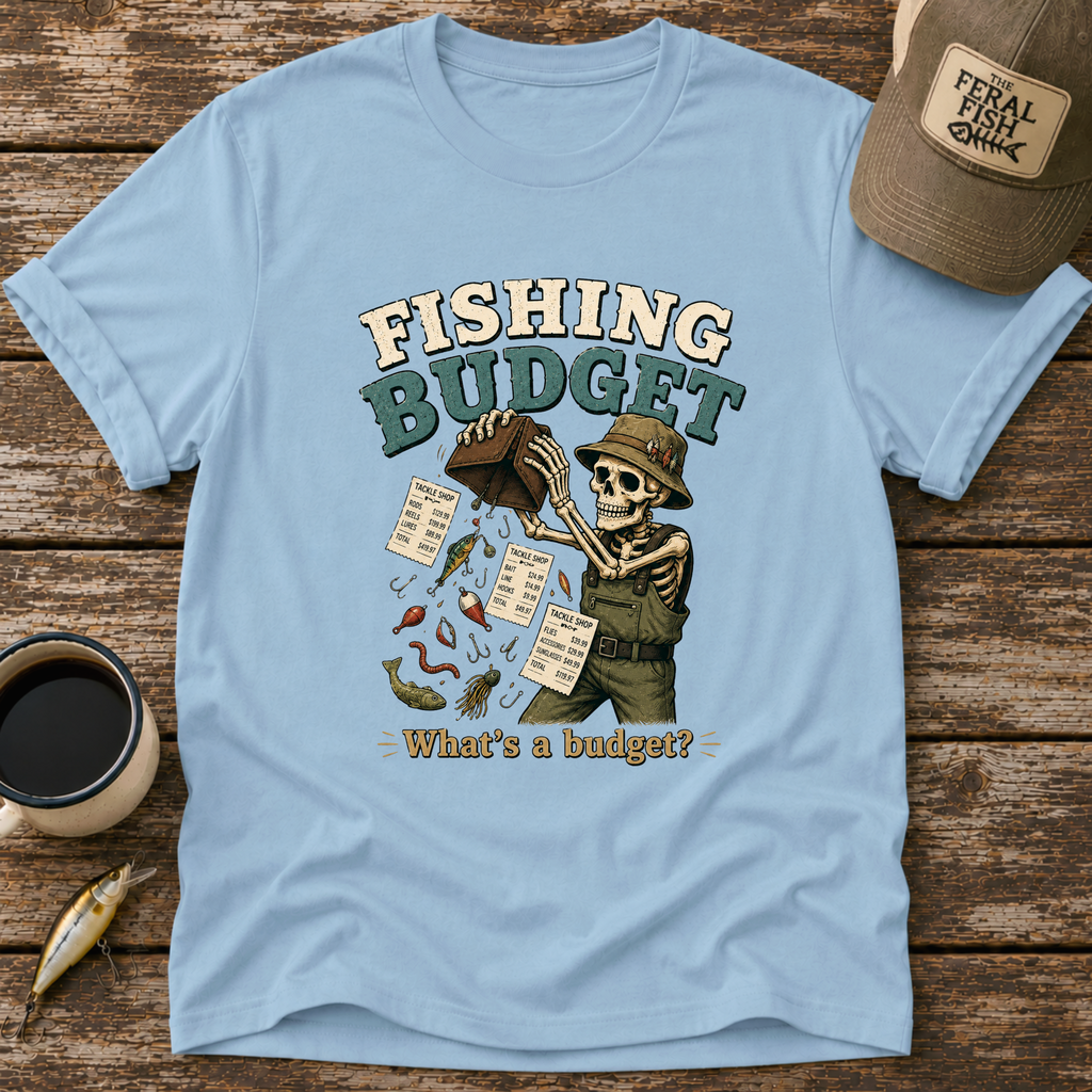 Fishing Budget Skeleton T-Shirt