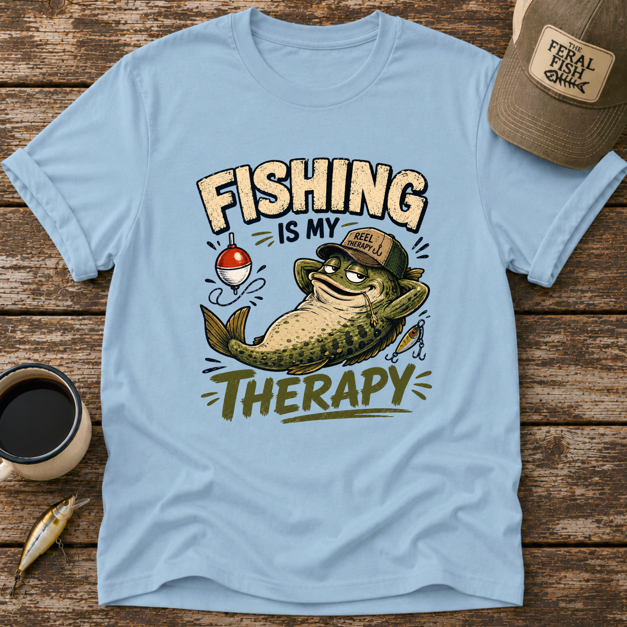 Fishing Is My Therapy T-Shirt