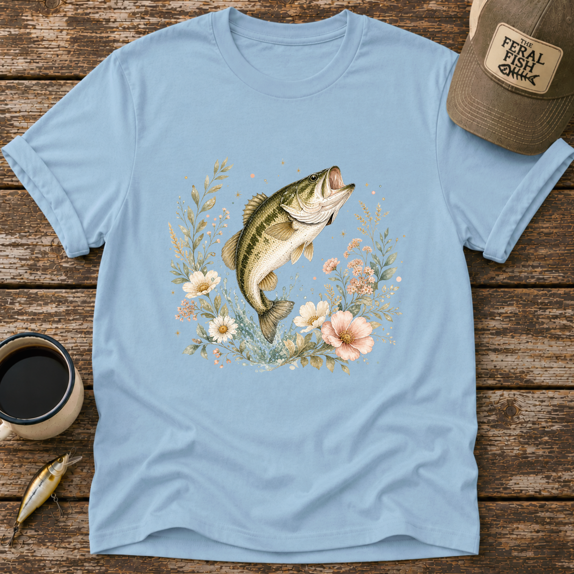 Bass and Florals T-Shirt