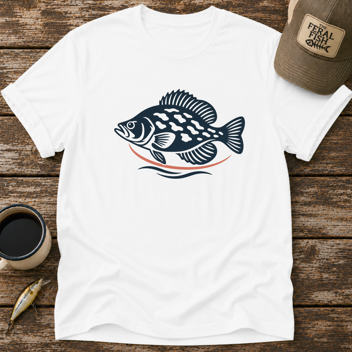 Retro Crappie Fish T-Shirt