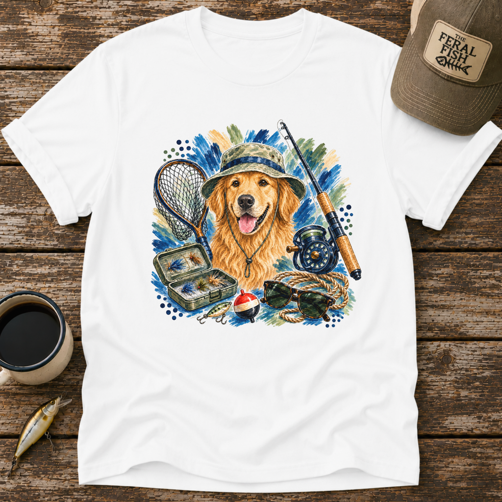 Fly Fishing Retriever Collage T-Shirt