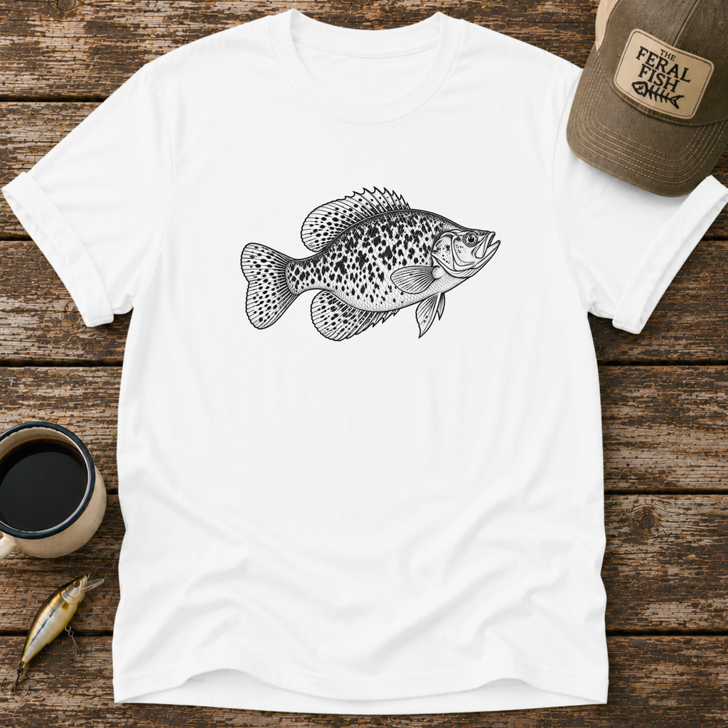 Crappie Drawing T-Shirt